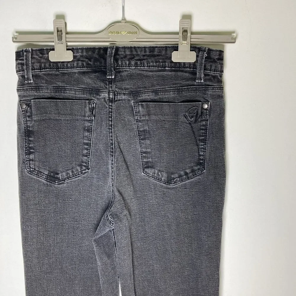 Gloria Vanderbilt “The Perfect Fit” Black Wash Straight Leg Jeans Marked 8 Fit 4